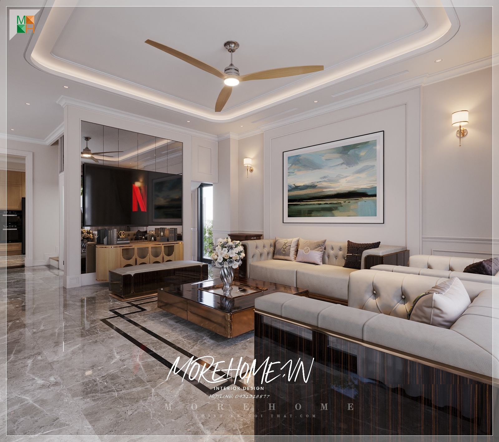 *Không Gian Nội Thất Hiện Đại Tại Biệt Thự Riovita Q9 HCM